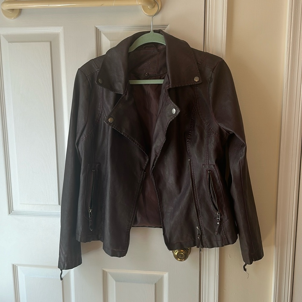 Max Studio Faux Leather Jacket